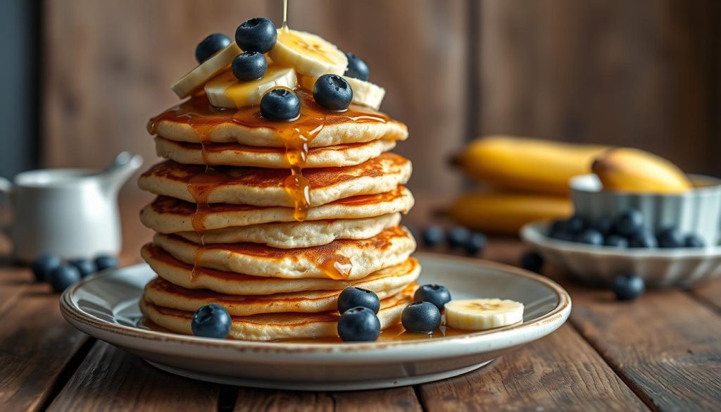 Banana Blueberry Pancakes