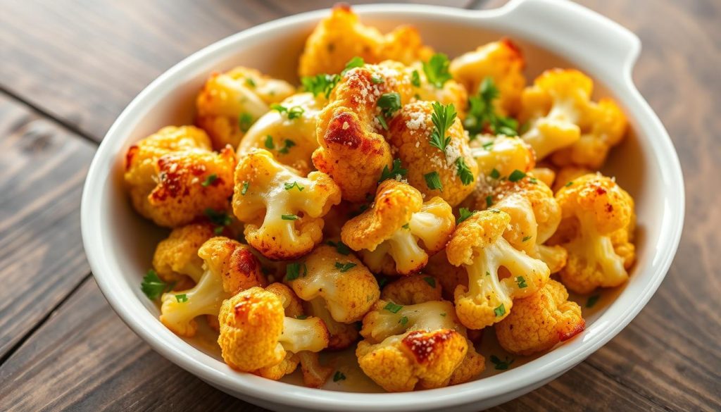 Cheesy Garlic Parmesan Cauliflower