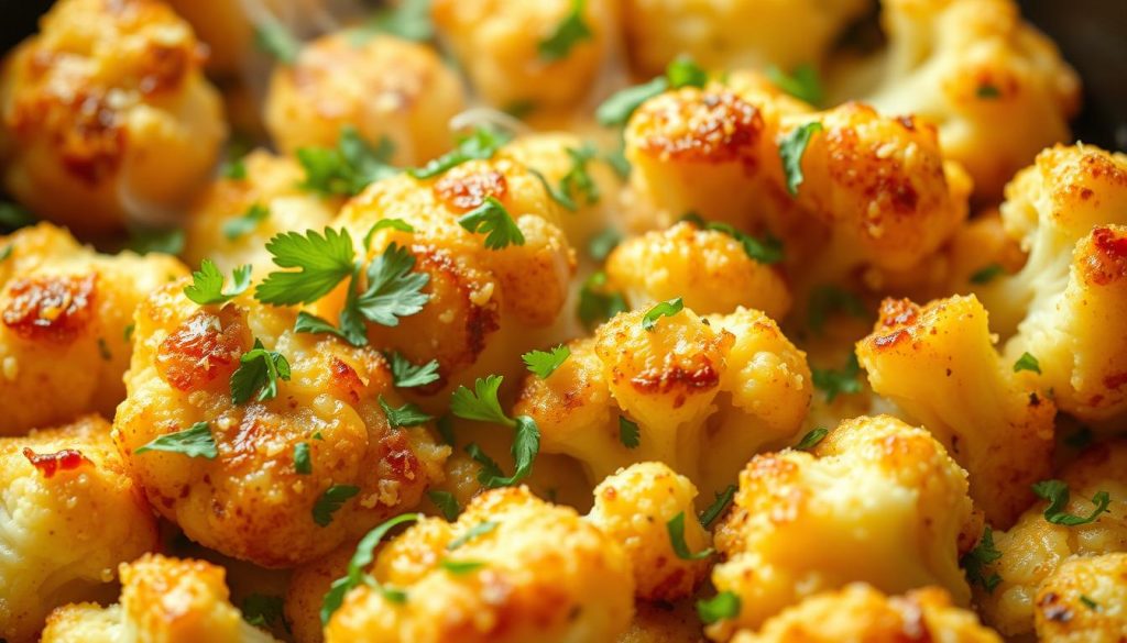 Cheesy Garlic Parmesan Cauliflower