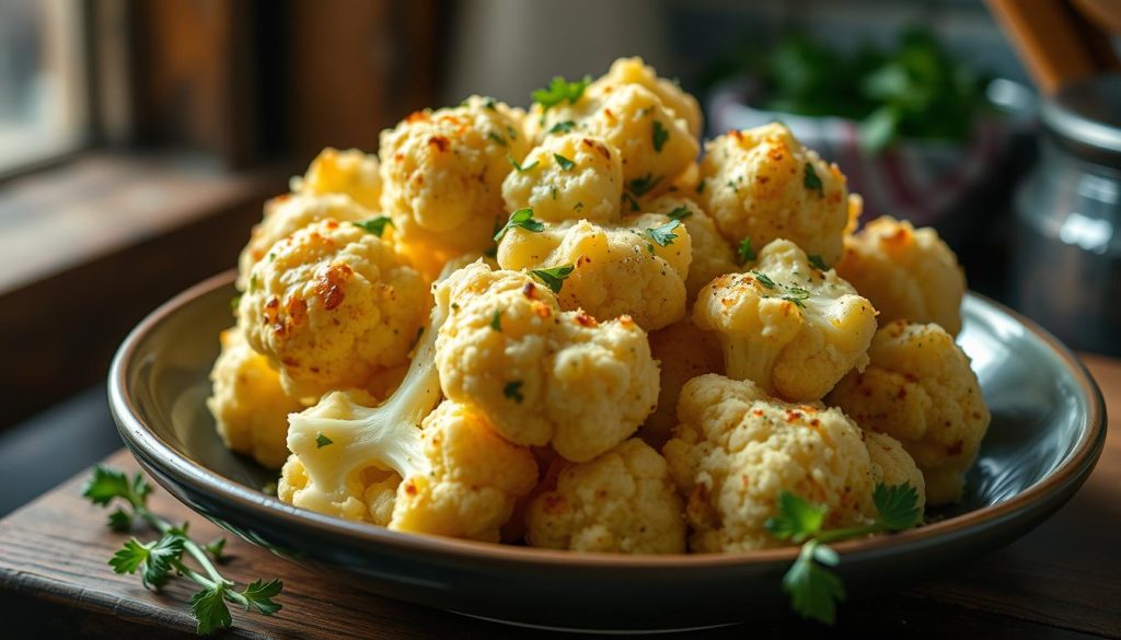 Cheesy Garlic Parmesan Cauliflower