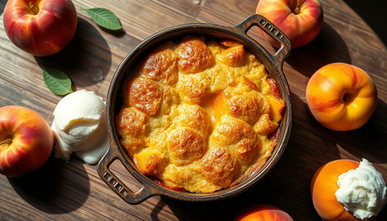 Classic Old Fashioned Peach Cobbler