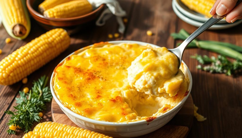 Cream Cheese Corn Casserole