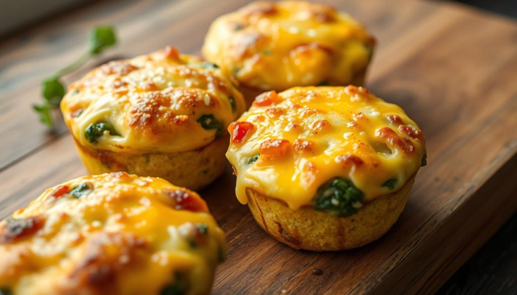 Egg Muffins with Cheese and Veggies