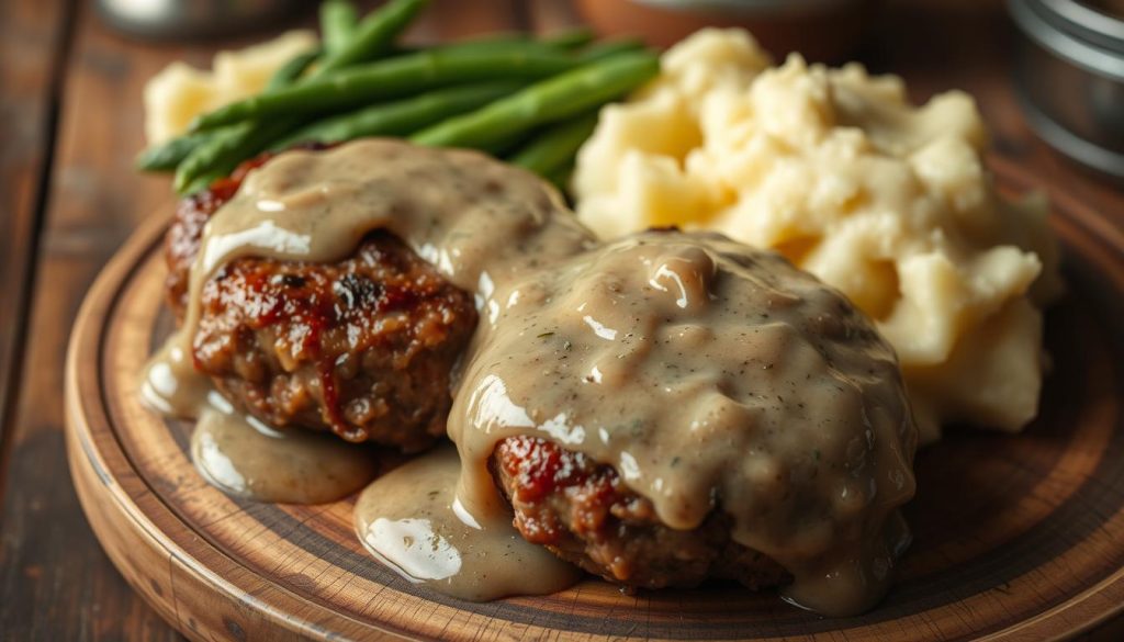 Hamburger Steaks with Onion Gravy