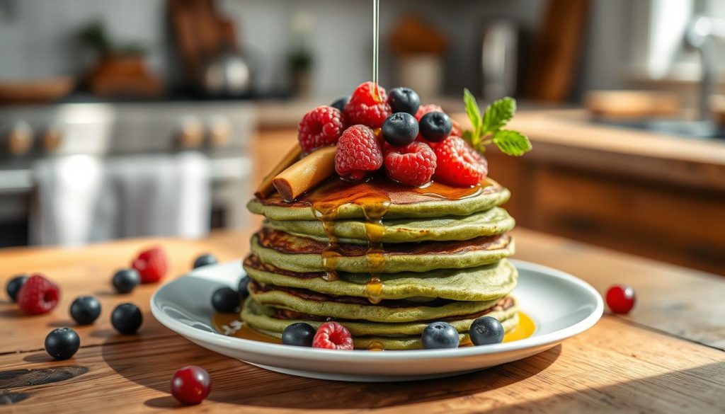 Matcha Green Tea Pancakes