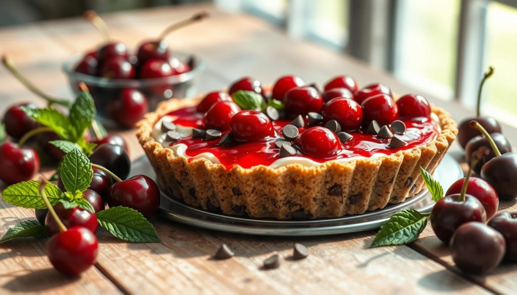 No-Bake Cherry Chocolate Chip Pie