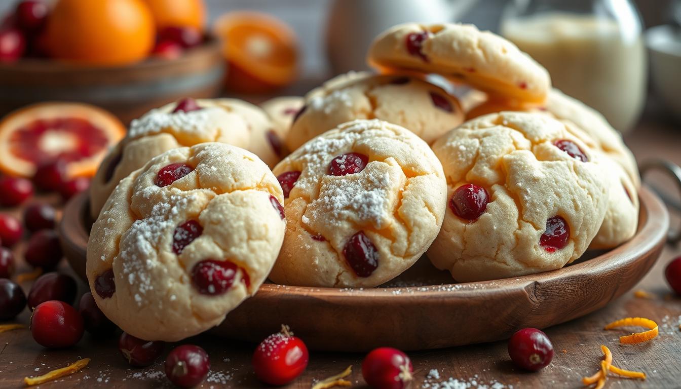 Orange Cranberry Ricotta Cookies