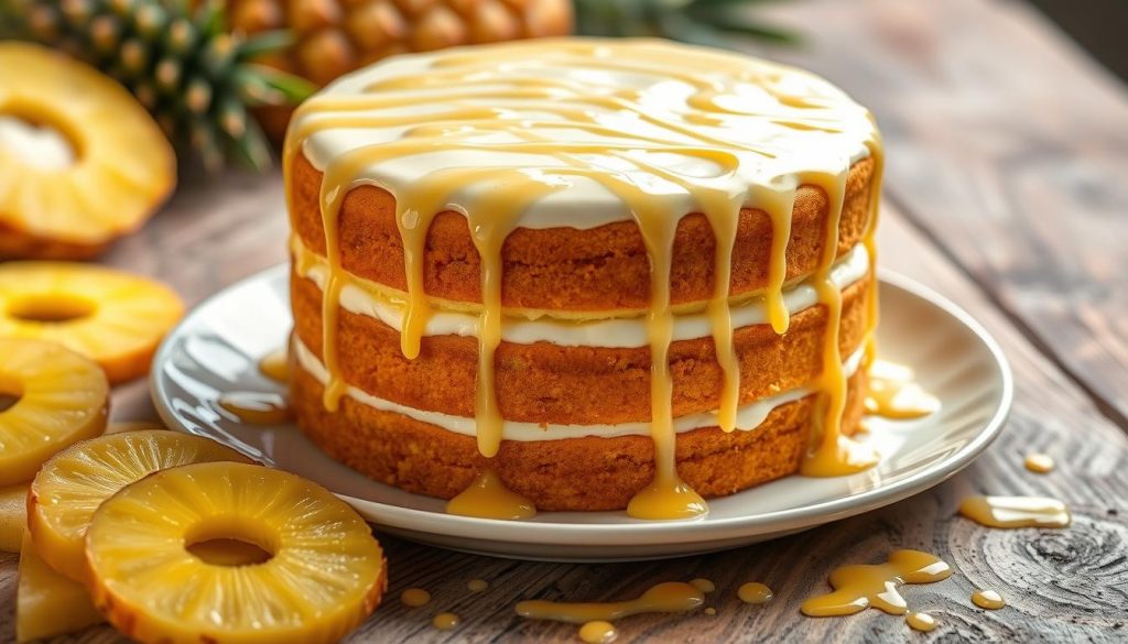 Pineapple Condensed Milk Cake