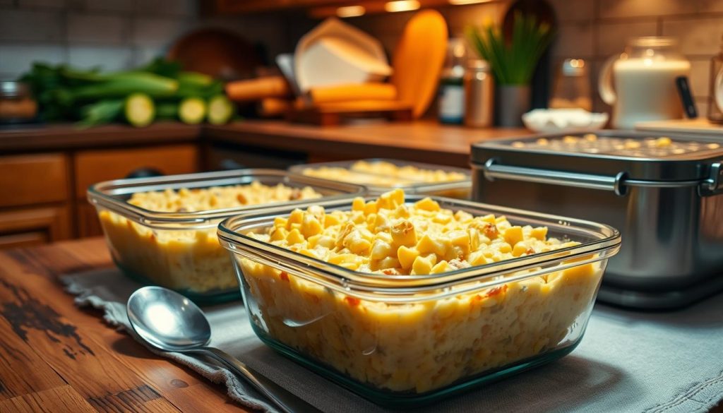 Storing Cream Cheese Corn Casserole