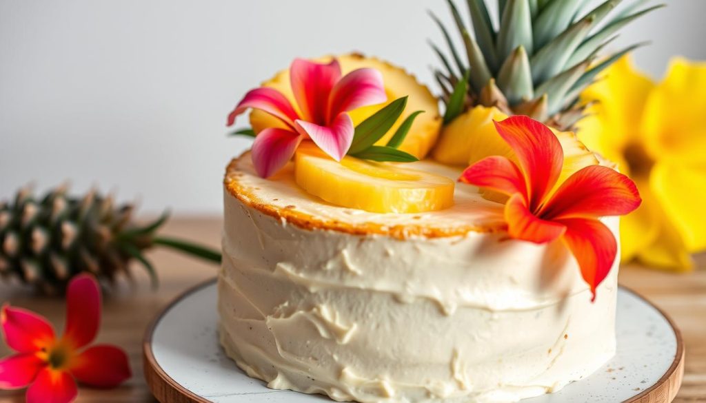 Tropical pineapple cake