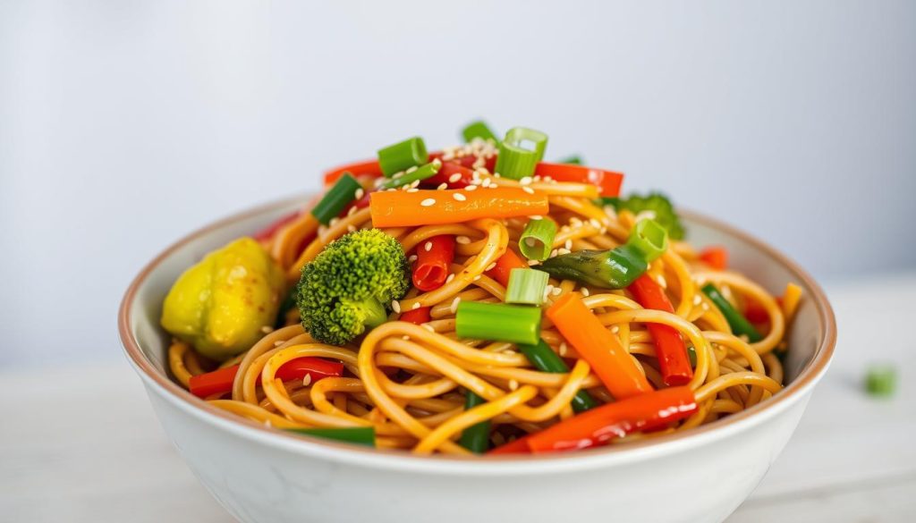 Vegetable Lo Mein Variations