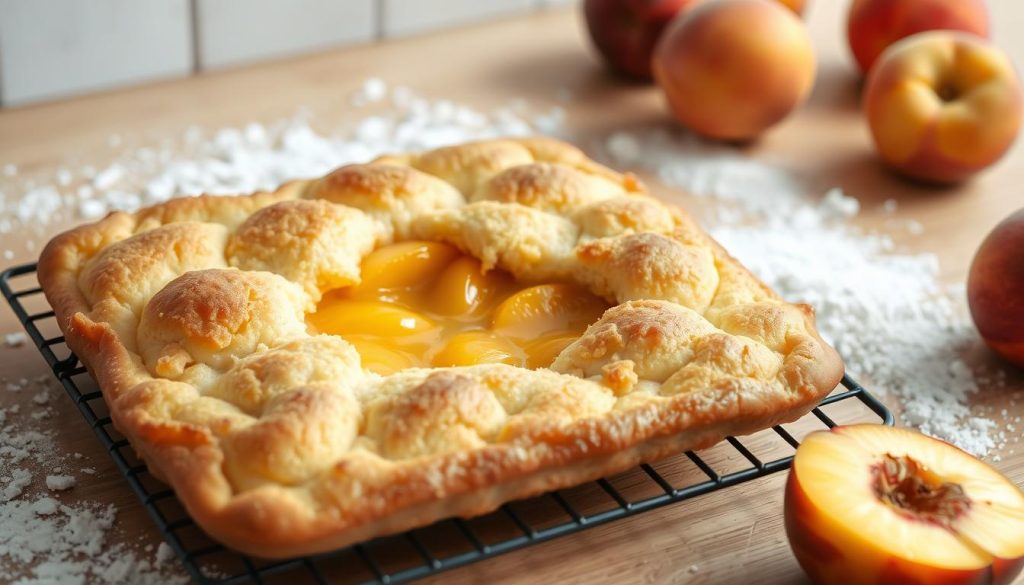 baking peach cobbler