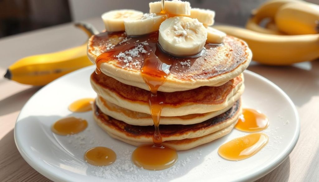 fluffy banana pancakes