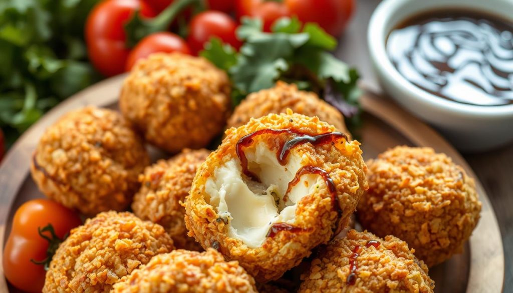 healthier fried cheese bites