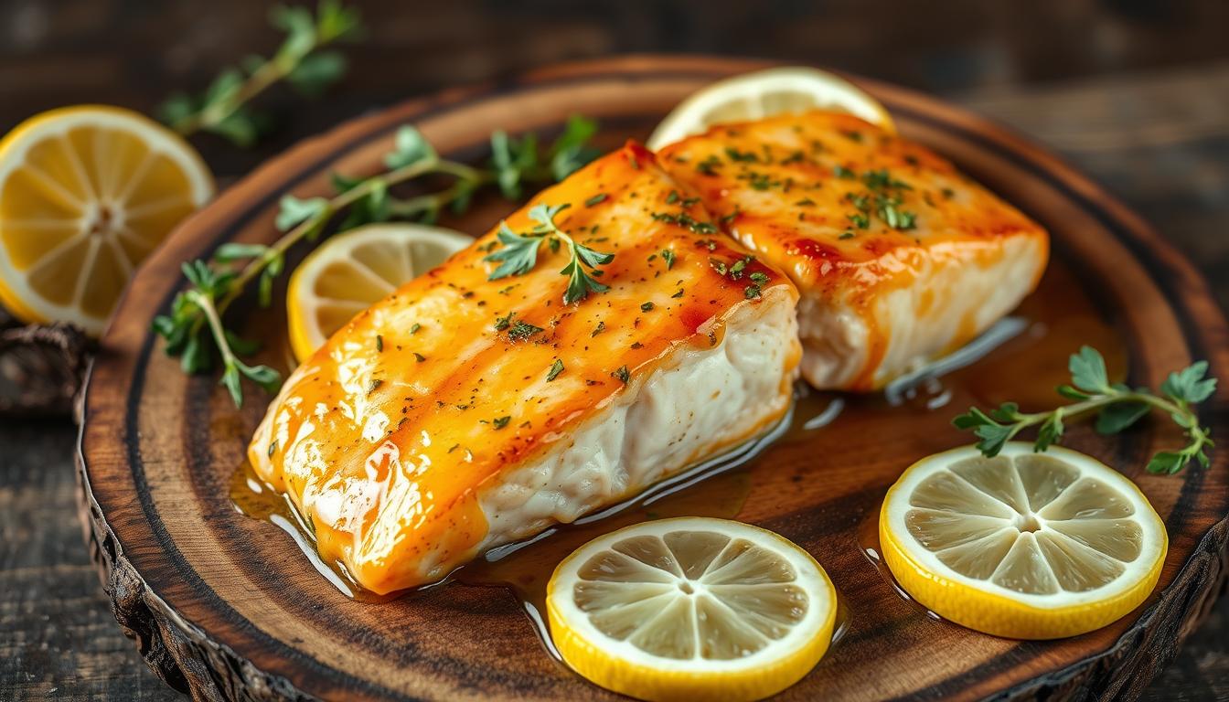 honey mustard glazed salmon