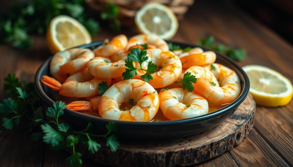 lemon garlic butter shrimp nutrition