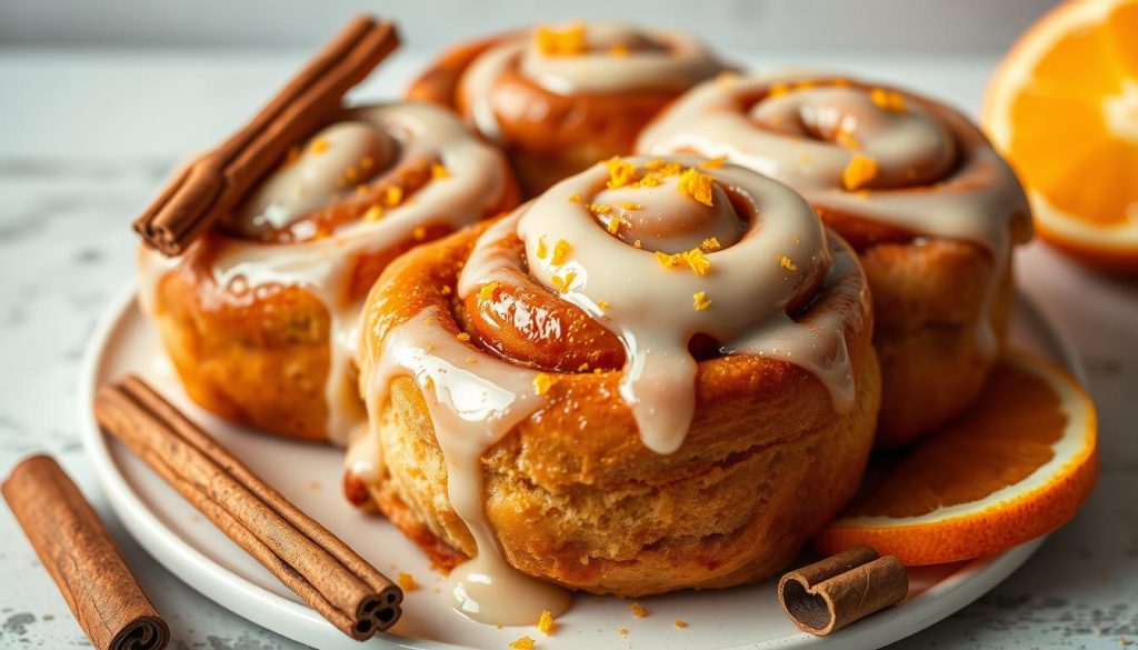 orange cinnamon rolls