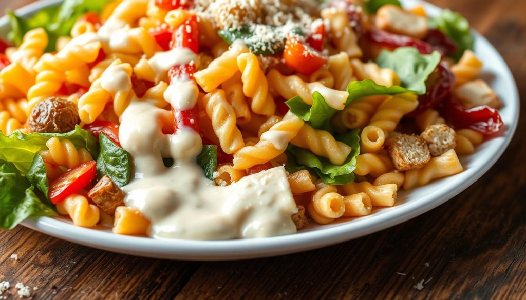 pasta salad caesar dressing