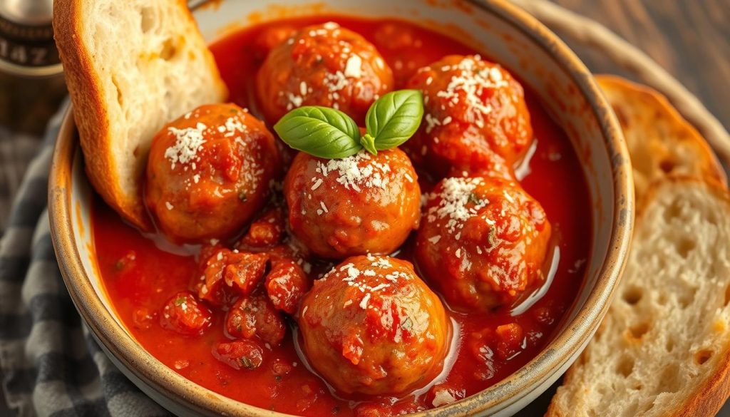 savory meatball marinara