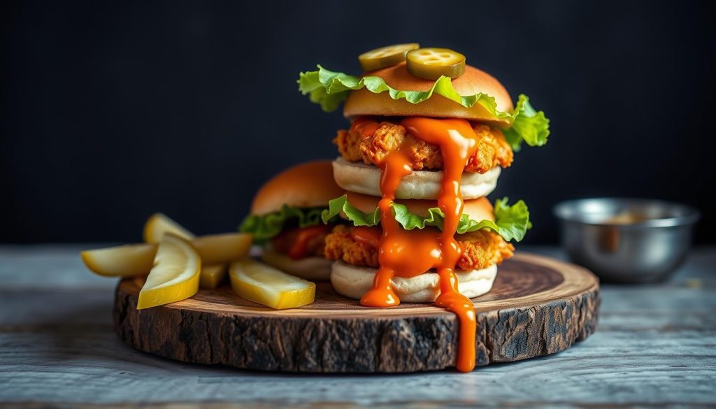 spicy buffalo chicken sliders