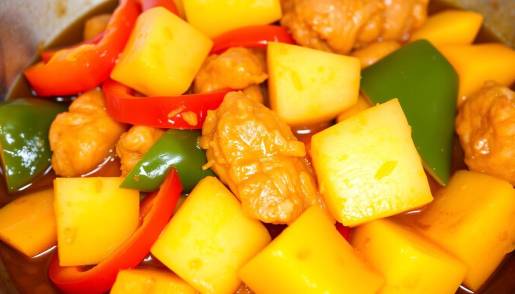 sweet and sour pork stir-fry