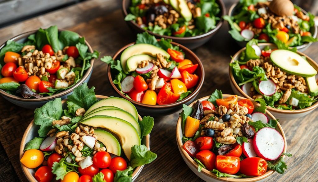 vibrant salad bowls