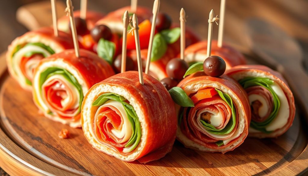 Antipasto pinwheels