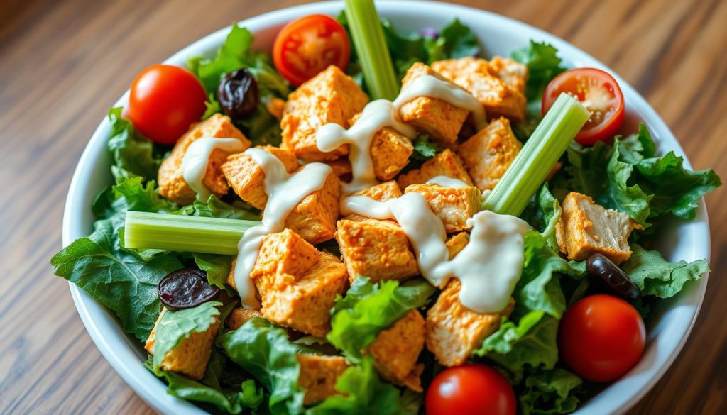 Buffalo Chicken Salad with celery