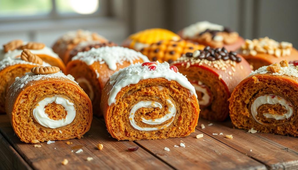 Carrot Cake Roll Variations