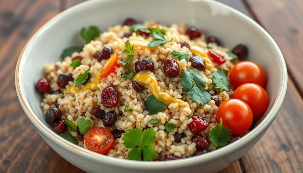 Cranberry and Cilantro Quinoa Salad