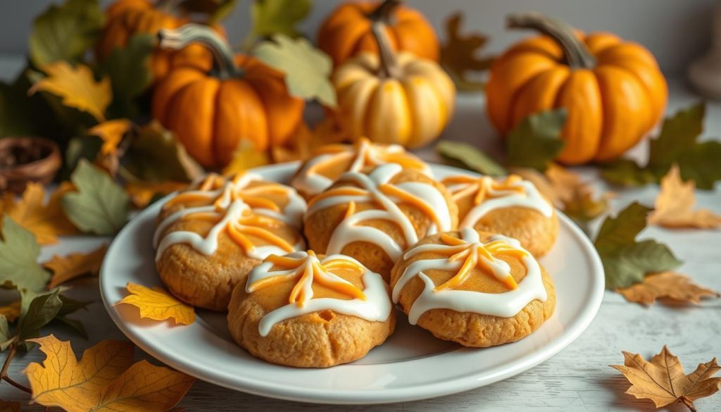 Iced Pumpkin Cookies