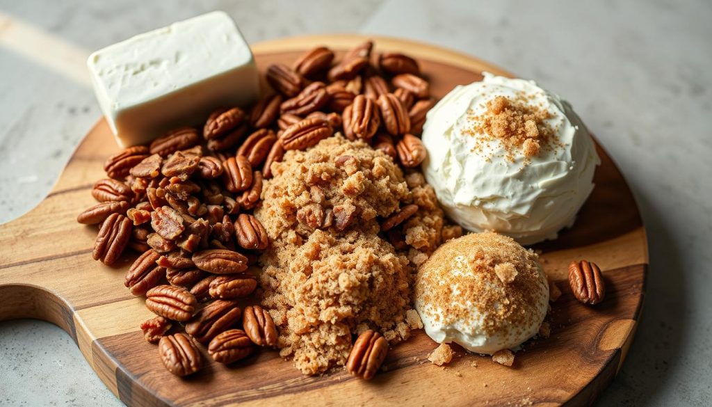 Ingredients for Pecan Pie Cheese Ball