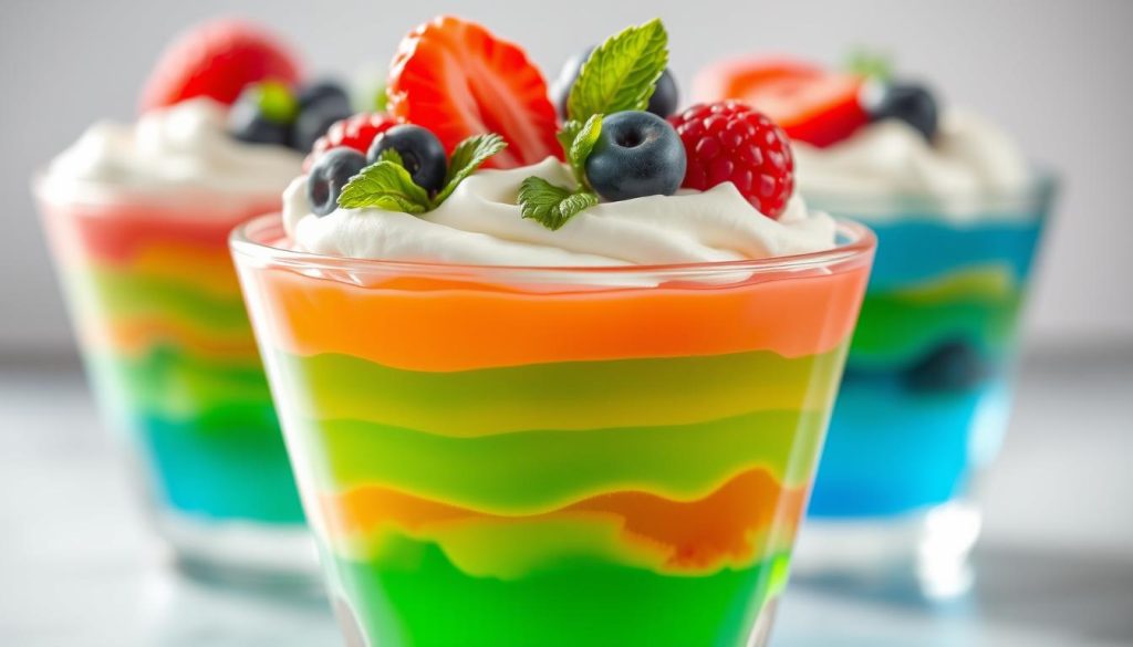 Jello Whipped Cream Dessert Garnishing