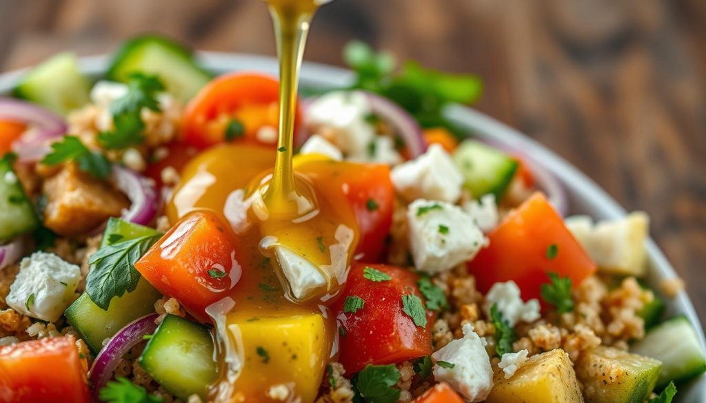 Mediterranean quinoa salad dressing