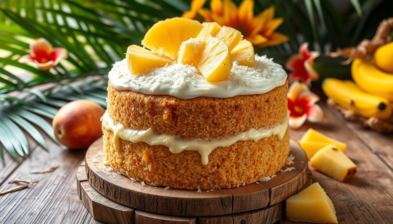 Pina Colada Pound Cake