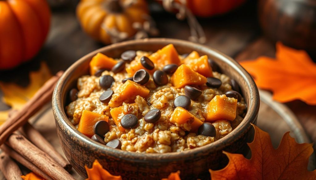 Pumpkin Chocolate Chip Baked Oatmeal