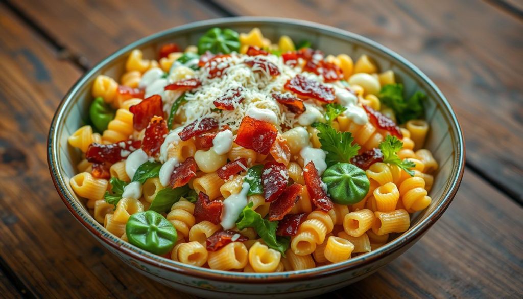 Ranch, Bacon, and Parmesan Pasta Salad