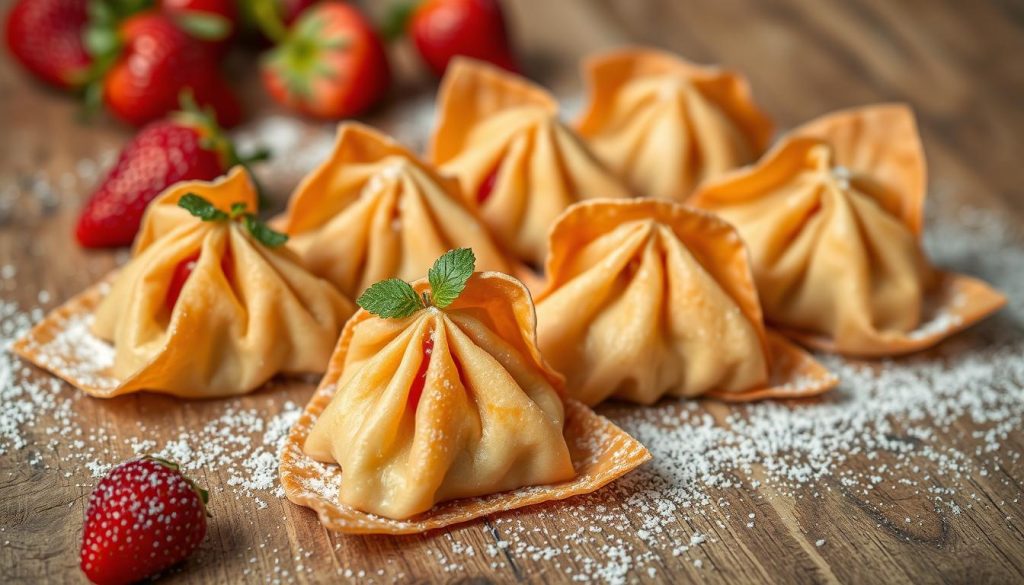 Strawberry Dessert Wontons