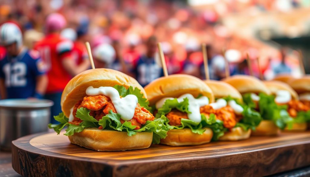 buffalo chicken sliders