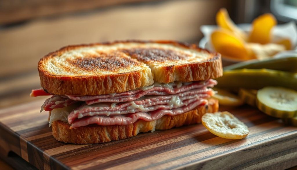 grilled Reuben sandwich